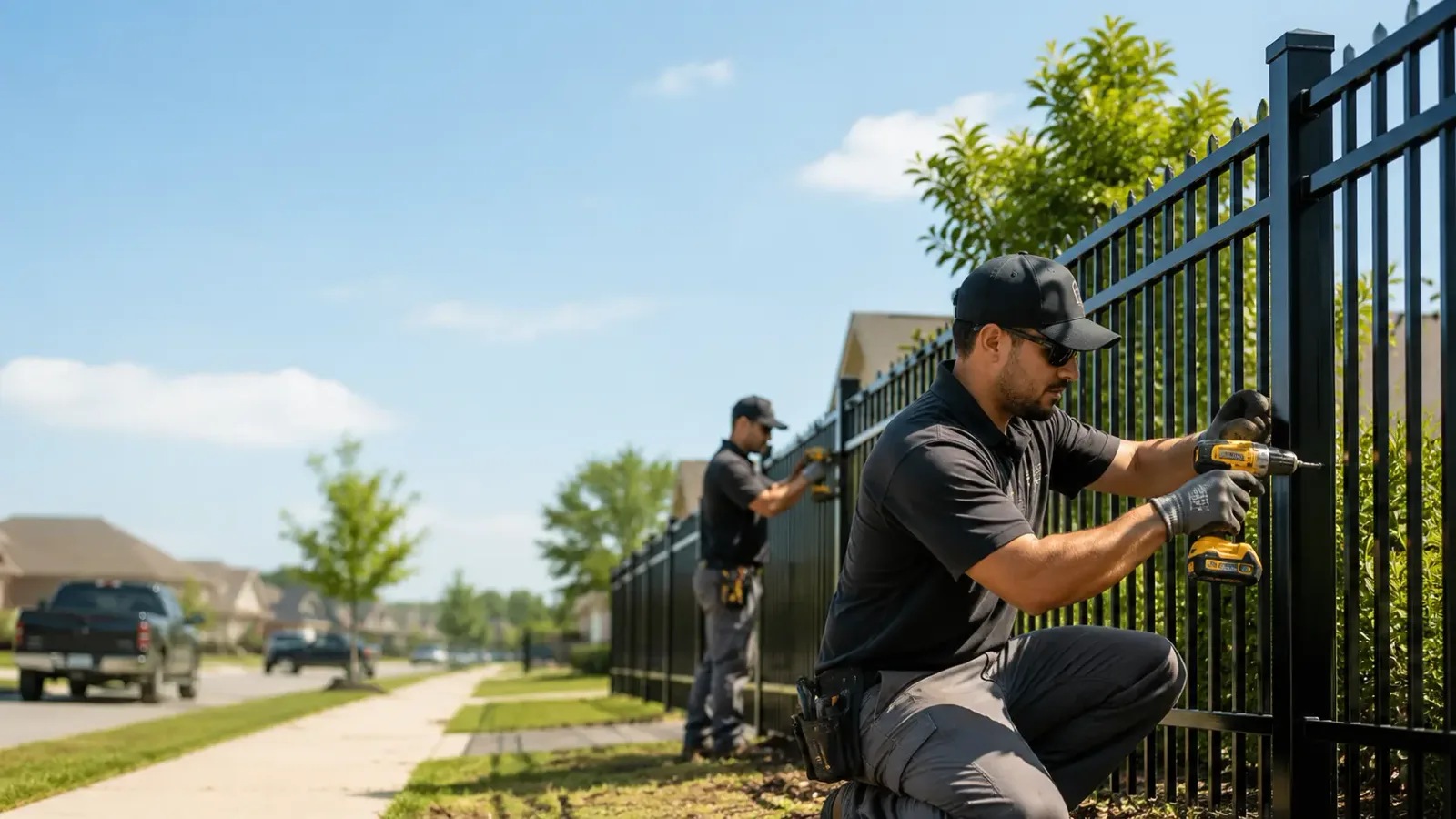 Metal Fence Installation in Brooklyn, WI